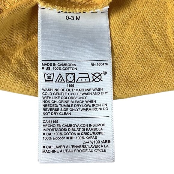 Old Navy Baby Girls Jumpsuit Yellow White Polka Dots Short Sleeve 0-3M One Piece - Picture 5 of 11